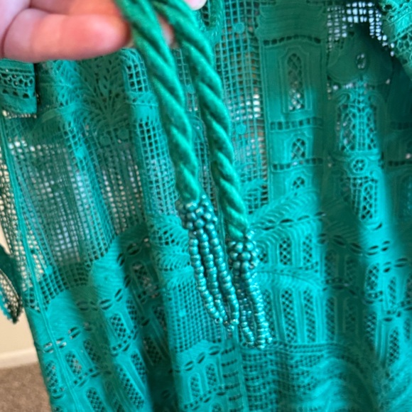FARM Rio Green Crochet Maxi Dress - Picture 6 of 11